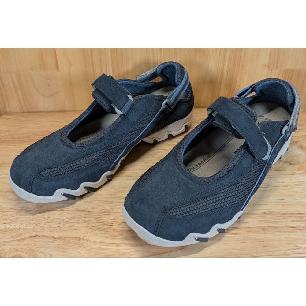 Allrounder Mary Jane Shoes Womens US 7 EU 37 Navy Comfort Strap - Picture 6 of 10
